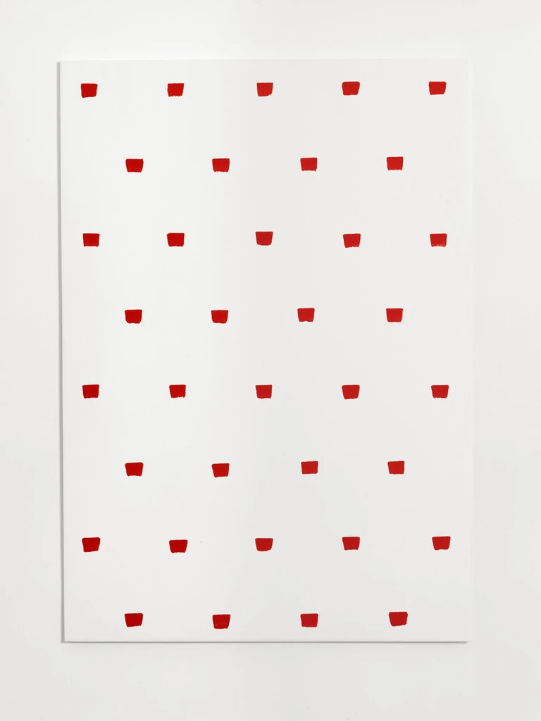 Empreintes de pinceau n°50 à intervalles de 30 cm