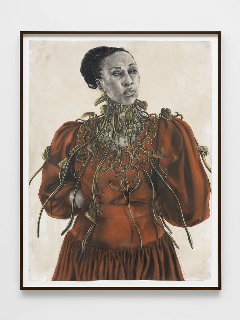 Woman with a Trellis Necklace