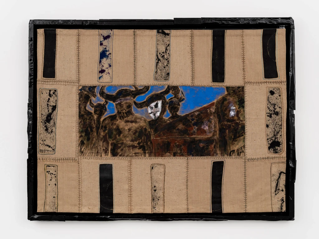 On the road Cut out paintings jab the casket