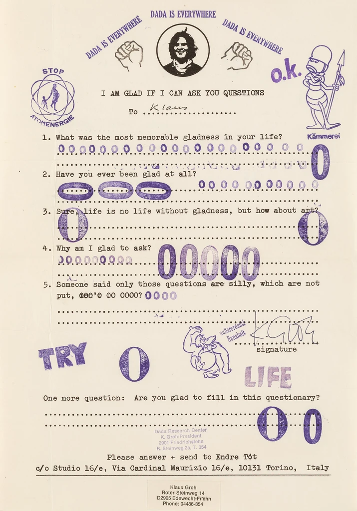 I am glad if I can ask questions / Klaus Groh