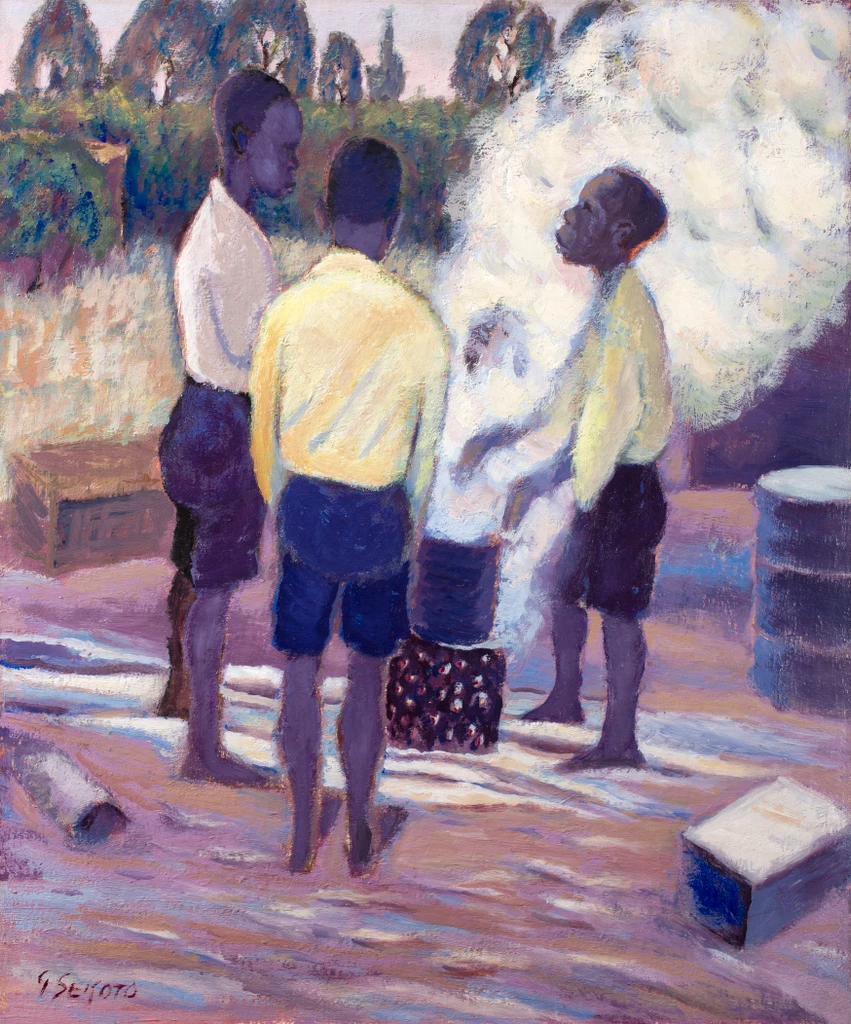 Boys around a Brazier, Eastwood