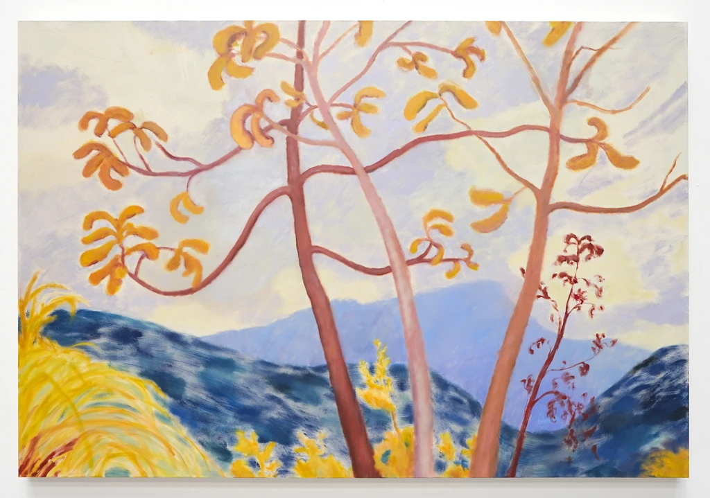Three Trees Against Blue