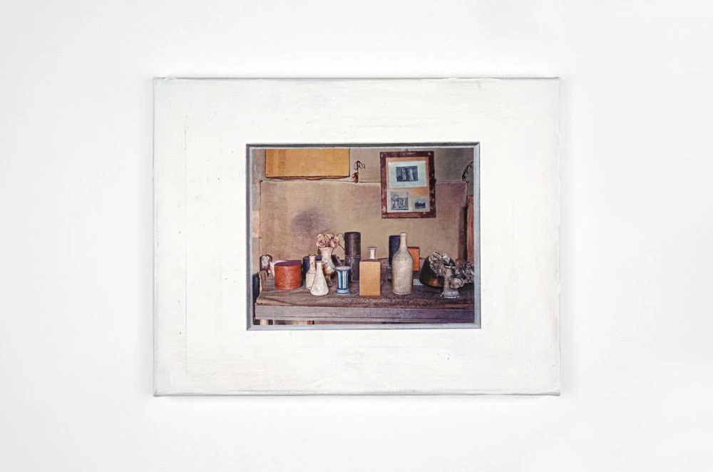 Pintura de una Fotografia de Ghirri para mencionar a Morandi III