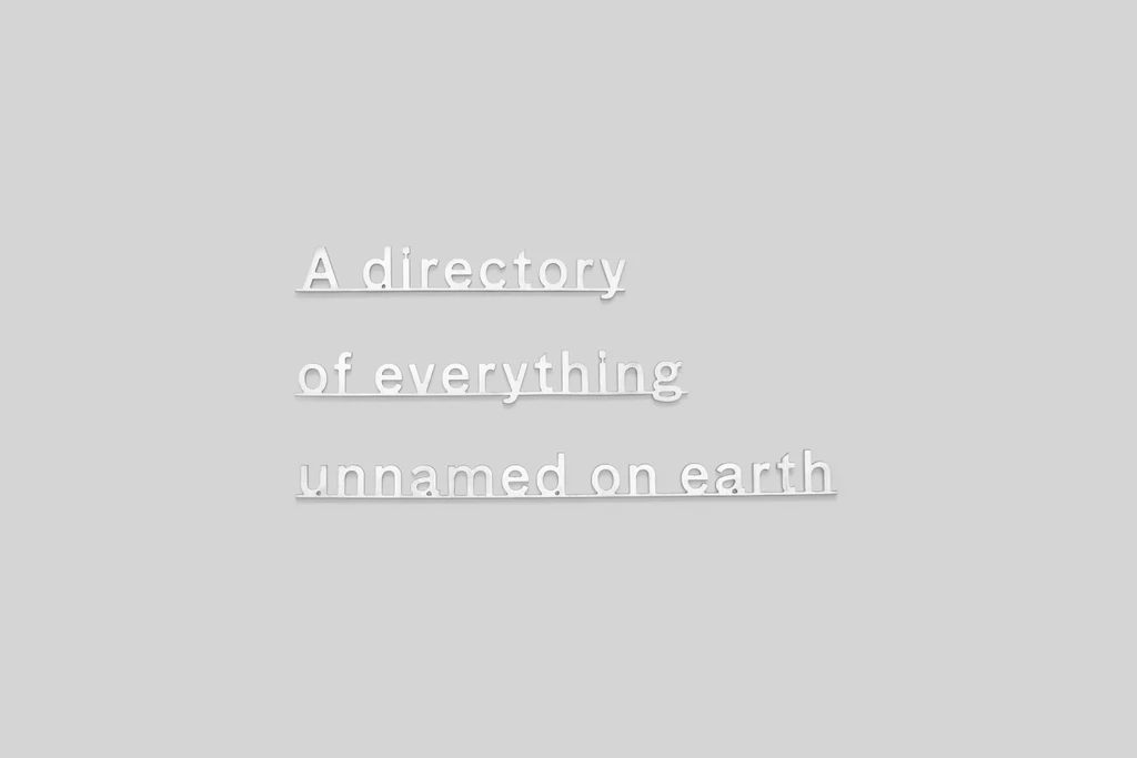 Ideas (A directory of everything unnamed on earth)