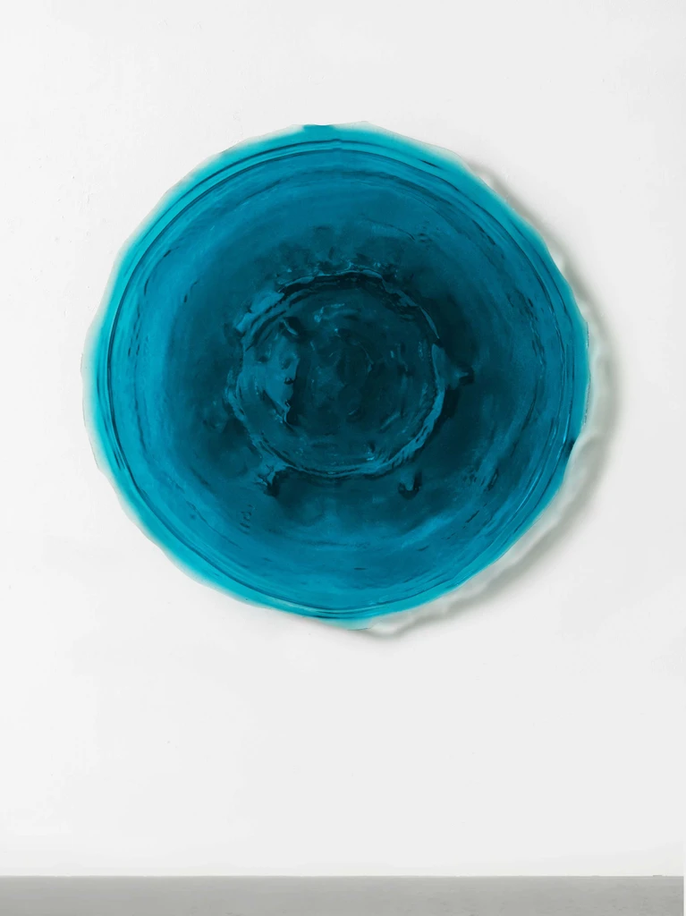 Depression Elevations, Moon in Water, Frame 45 Turquoise