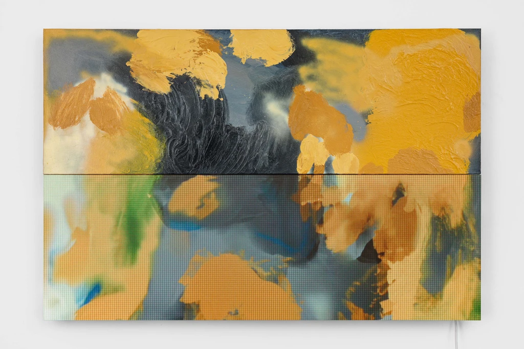 Untitled (Ashen Fog, Charcoal Smoke and Mustard Gold)