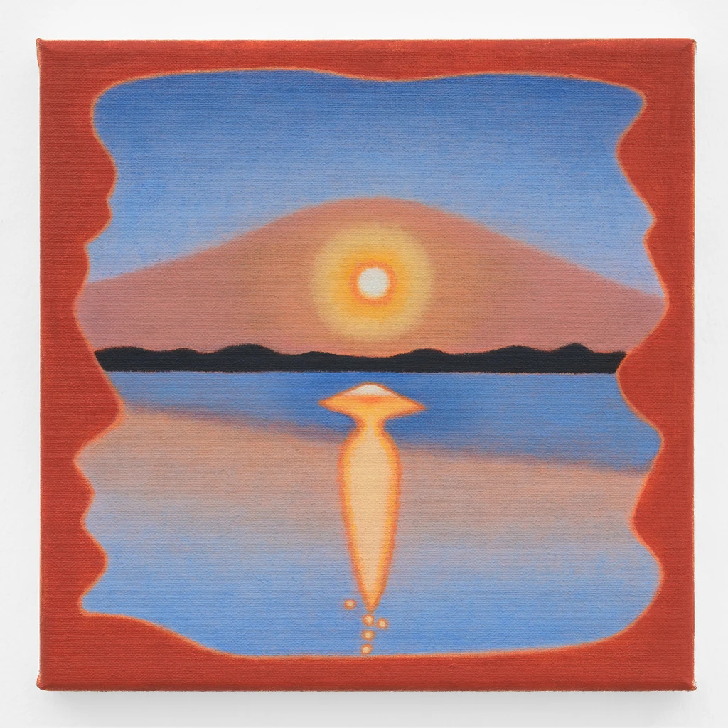 An American Lake Soleil levant reflets