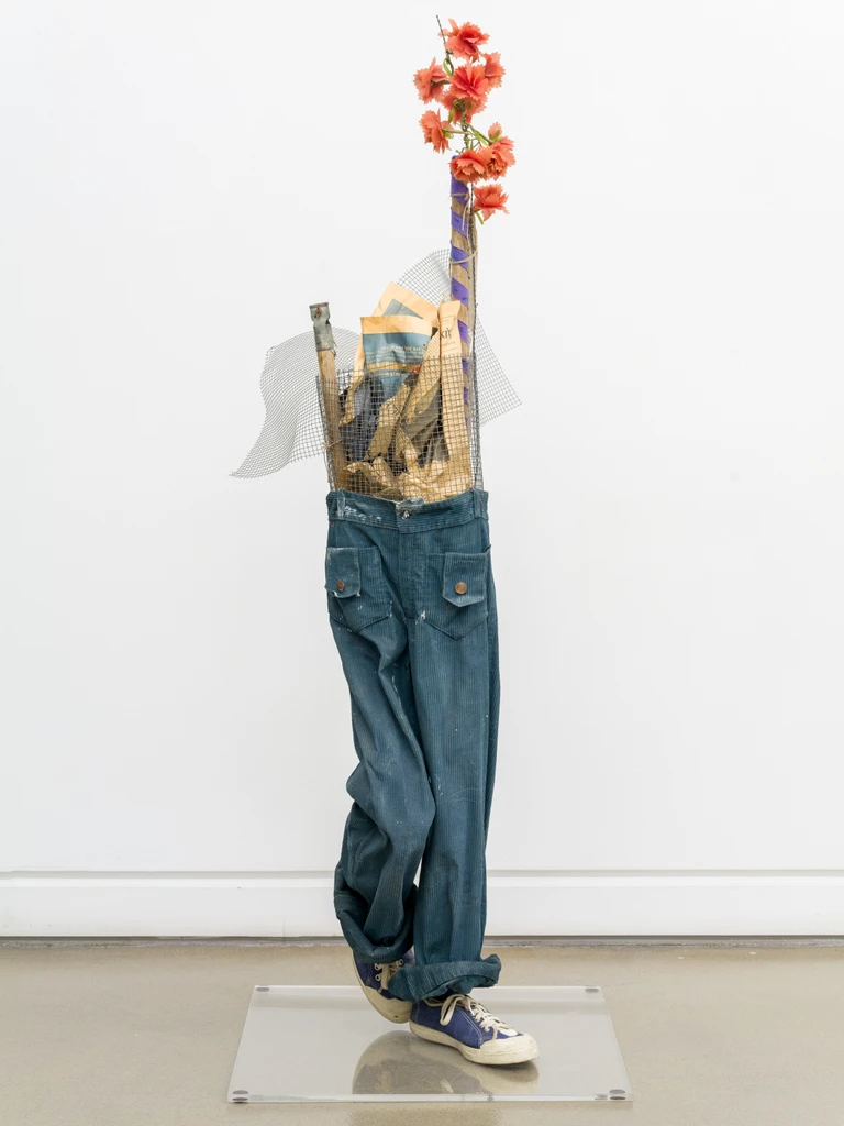 Boy with flowers