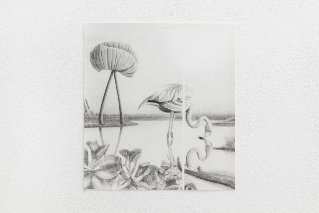 AI generated flamingo