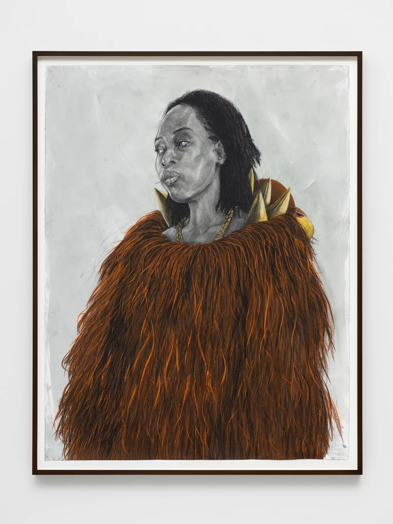 Woman wearing a monster skin